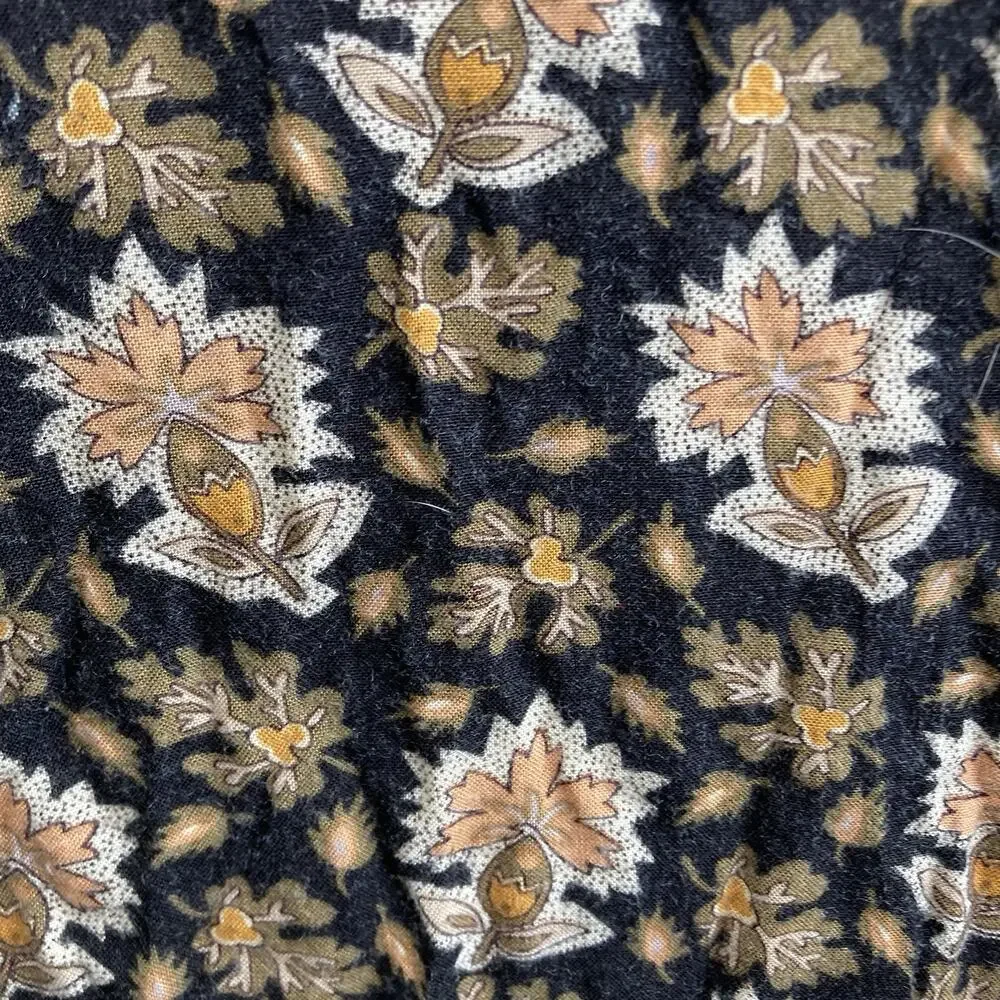 Vintage Esprit‎ Girls Y2K Black Floral Dress Est. Size 6 Whimsigoth Cottagecore